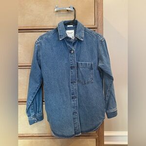 Abercrombie oversized denim shirt